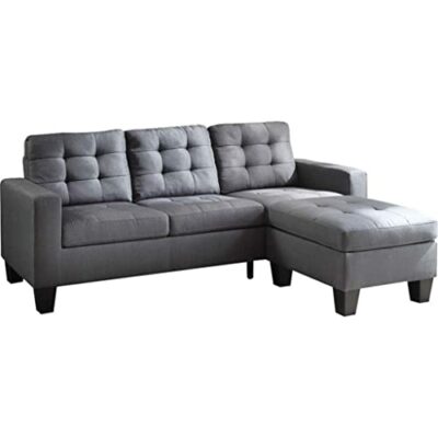 SDFGH Convertible Sectional Sofa Couch Fabric L-Shaped Couch Living Room Furniture Corner Sofa Set