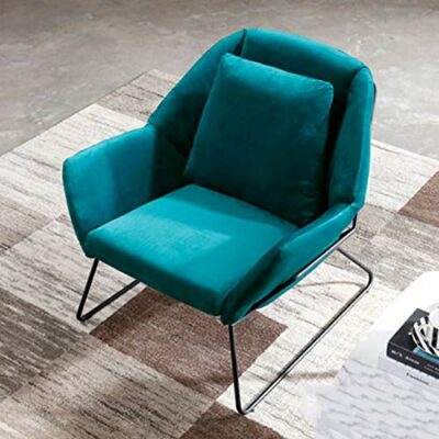 Walnut Fabric Sofa Washable Lazy Couch Chair Living Room Bedroom Single Sofa Designer Chair (Color : B)